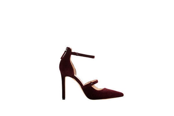 Nine West Red velvet heels