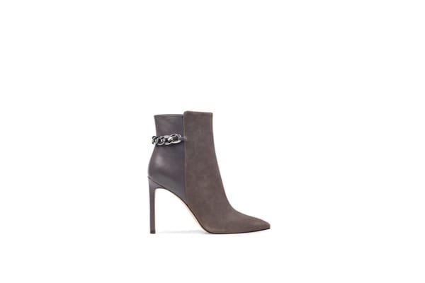 Nine West Grey chain on back ankle booties